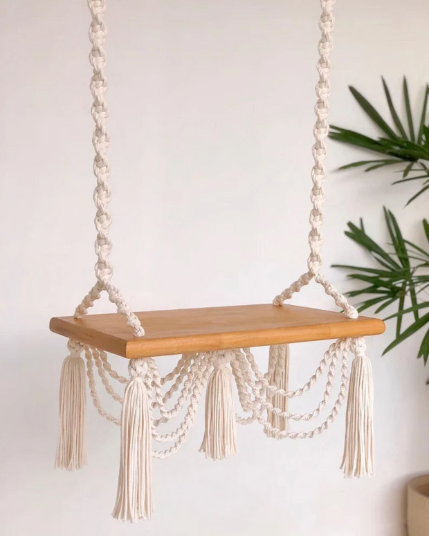 Macramé Curtain Swing