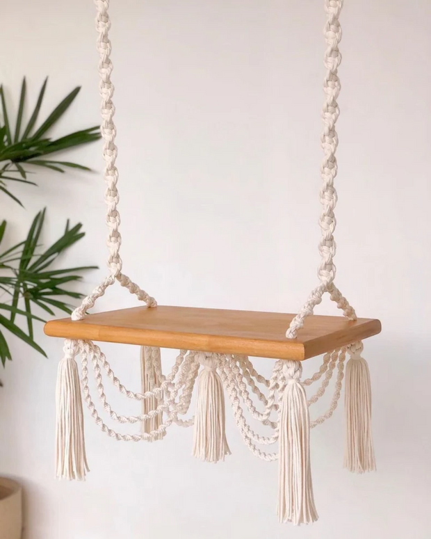 Macramé Curtain Swing