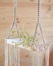 Macramé & Wooden Porch Swing