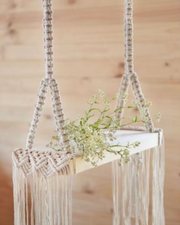 Macramé & Wooden Porch Swing