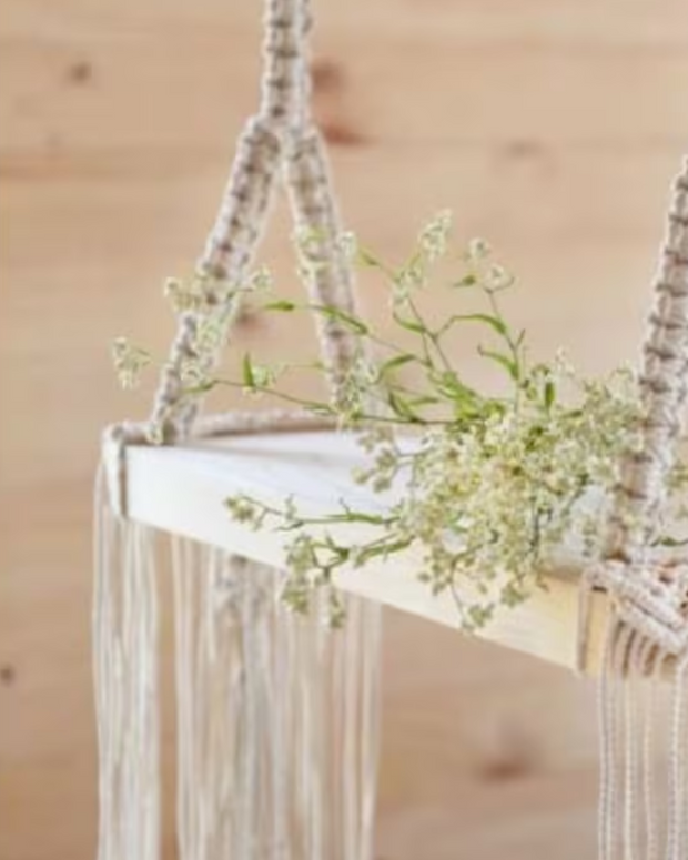 Macramé & Wooden Porch Swing
