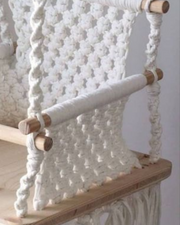 Macramé Snow White Toddler Swing
