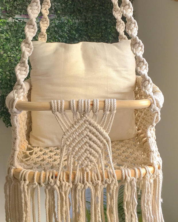 Macramé Warm Sand Toddler Swing