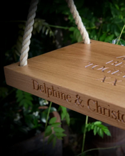 Personalized Wooden Garden Swing