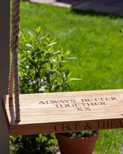 Personalized Wooden Garden Swing
