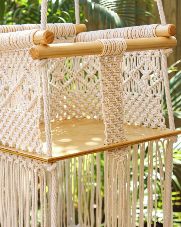 Macramé Sandstone Toddler Swing