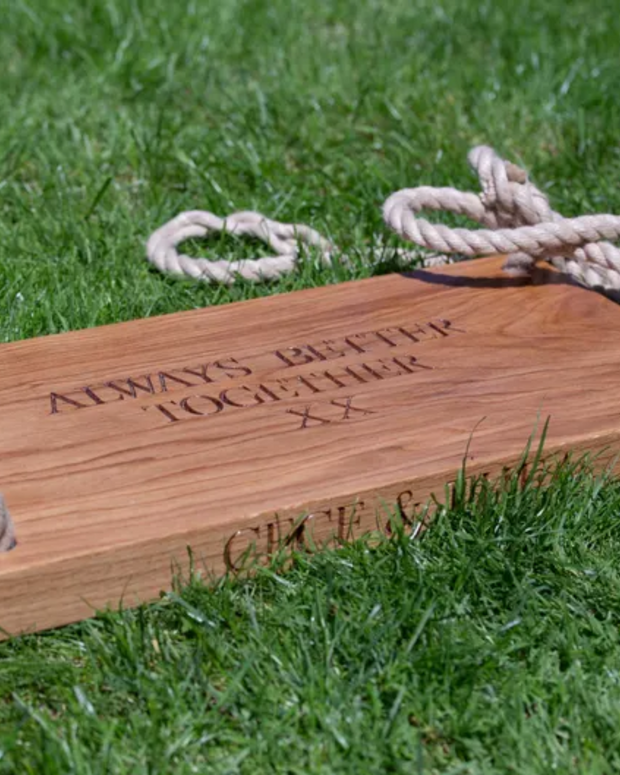 Personalized Wooden Garden Swing
