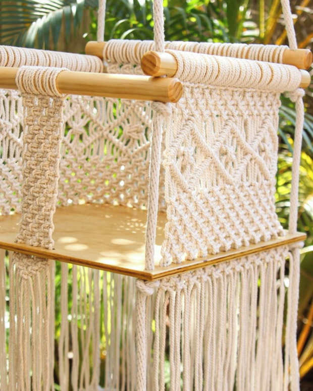 Macramé Sandstone Toddler Swing