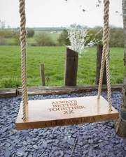 Personalized Wooden Garden Swing