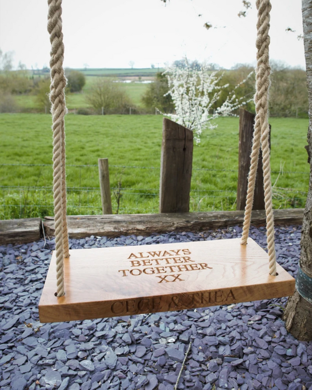 Personalized Wooden Garden Swing