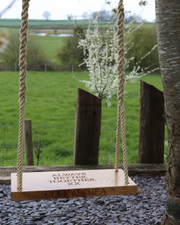 Personalized Wooden Garden Swing