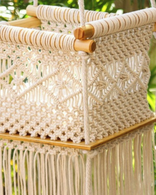 Macramé Sandstone Toddler Swing
