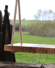 Personalized Wooden Garden Swing